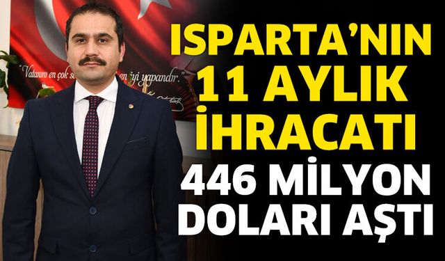 Isparta’nın 11 Aylık İhracatı 446 Milyon Doları Aştı
