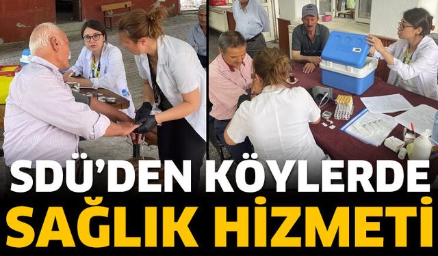SDÜ'den köylerde sağlık hizmeti