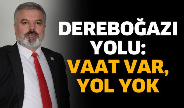 Dereboğazı Yolu: Vaat var, yol yok