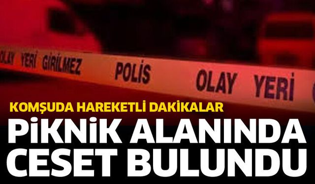 Piknik alanında ceset bulundu