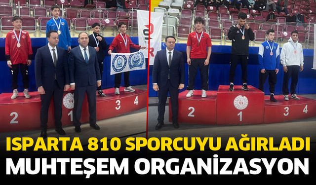 Isparta 810 sporcuyu ağırladı! Muhteşem organizasyon