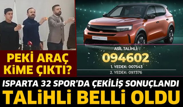 Isparta 32 Spor çekilişi sonuçlandı
