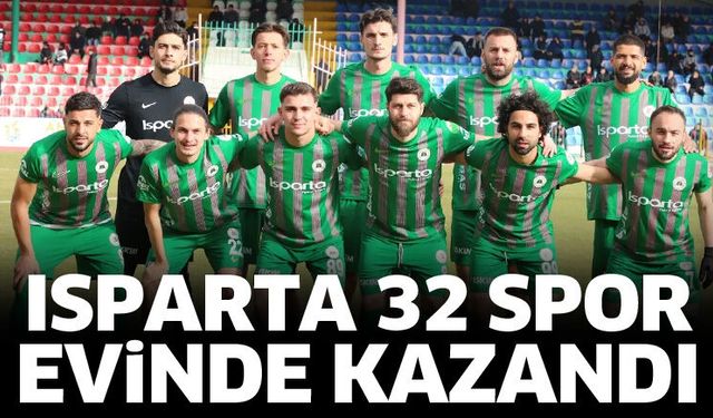 Isparta 32 Spor evinde kazandı