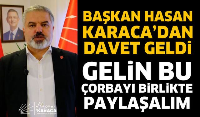 Başkan Karaca'dan Ispartalılara davet