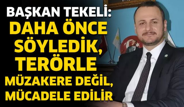 Başkan Tekeli'den açıklama
