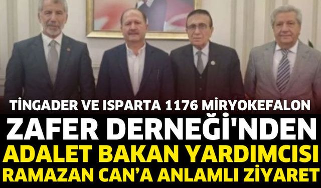 Adalet Bakan Yardımcısı Ramazan Can’A Anlamlı Ziyaret