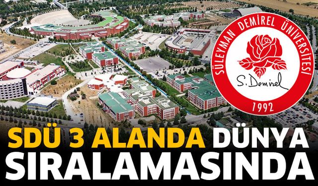 SDÜ 3 Alanda Dünya Sıralamasında