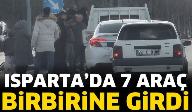 Isparta'da zincirleme kaza