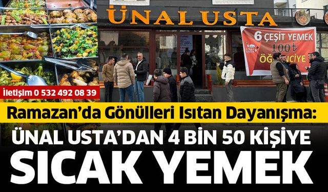 Ünal Usta’dan 4 bin 50 kişiye sıcak yemek
