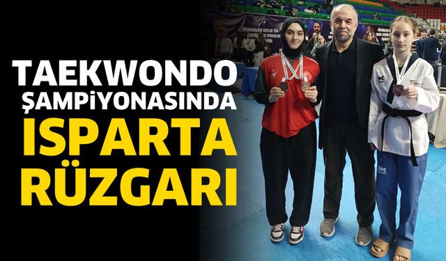 Taekwondo şampiyonasında Isparta rüzgarı
