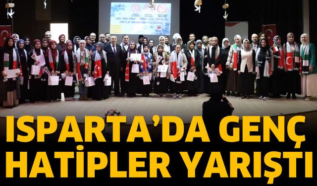 Isparta’da Genç Hatipler Yarıştı