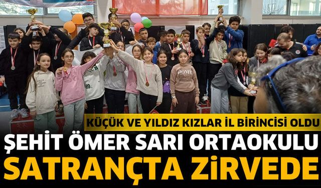 Şehit Ömer Sarı Ortaokulu Satrançta Zirvede
