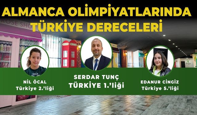 Isparta Doğa Koleji’nde Almanca Olimpiyatlarında Türkiye Dereceleri