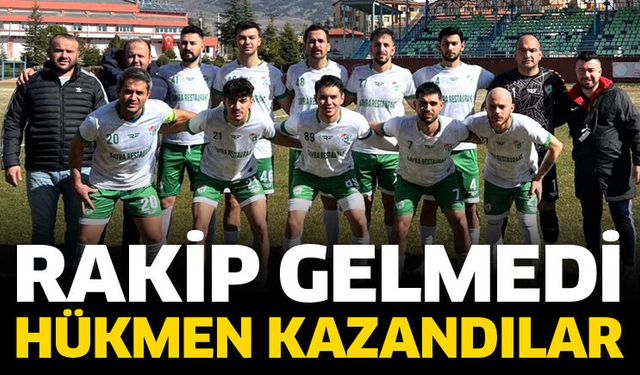 Rakip gelmedi! Hükmen kazandılar