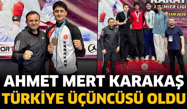Ahmet Mert Karakaş Türkiye Üçüncüsü Oldu