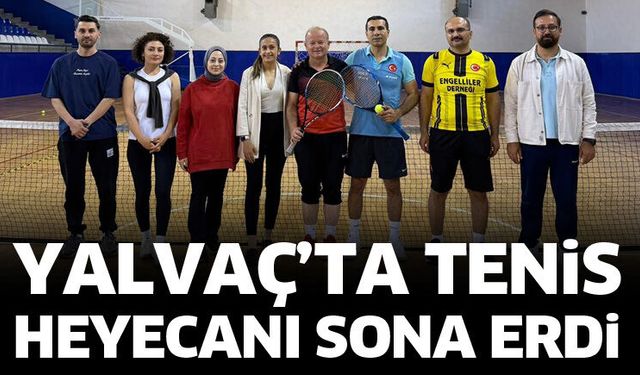 Yalvaç’ta tenis heyecanı sona erdi