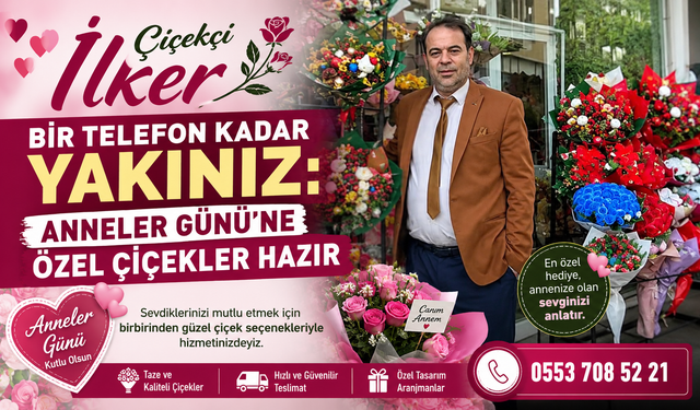 ANNELER GÜNÜ’NDE EN GÜZEL SÜRPRİZ ÇİÇEKÇİ İLKER’DEN