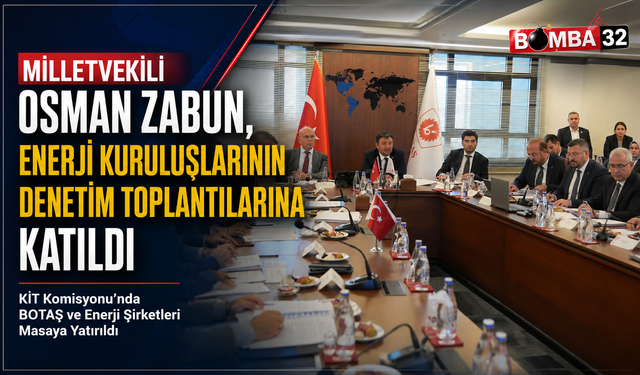 Milletvekili Osman Zabun, Enerji Kuruluşlarının Denetim Toplantılarına Katıldı