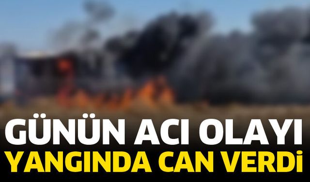 Yangında can verdi