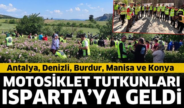 Motosiklet tutkunları Isparta'da bir araya geldi