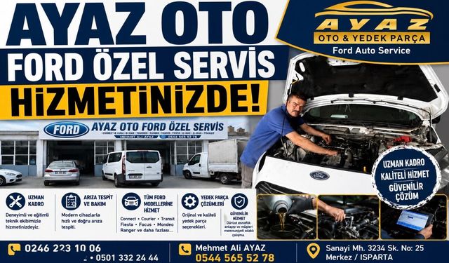 AYAZ OTO FORD ÖZEL SERVİS HİZMETNİZDE