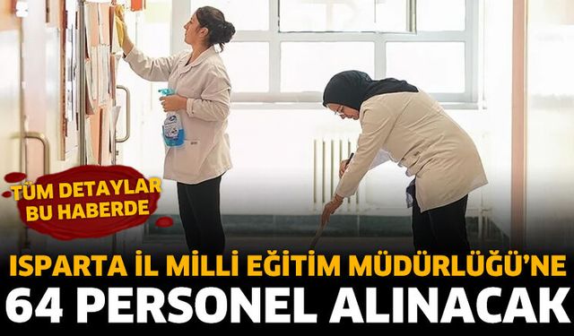 İŞKUR'dan Okullara 64 Kişilik İstihdam Desteği