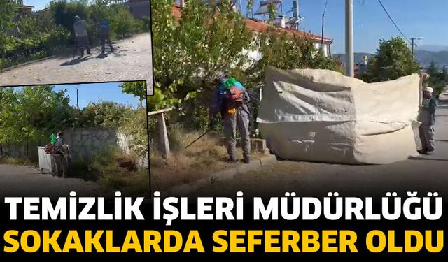 Temizlik İşleri Müdürlüğü Sokaklarda Seferber Oldu