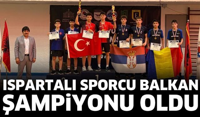 Ispartalı sporcu balkan şampiyonu oldu