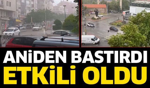 Isparta'da sağanak yağış etkili oldu