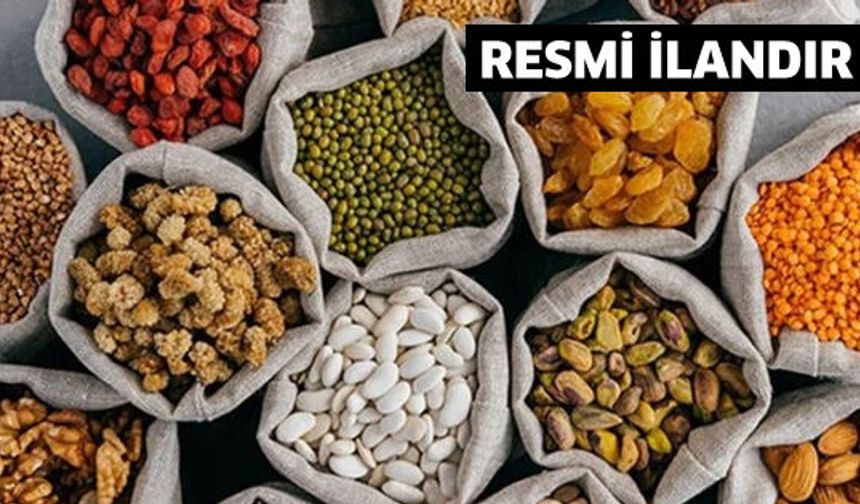 GIDA ÜRÜNLERİ SATIN ALINACAKTIR