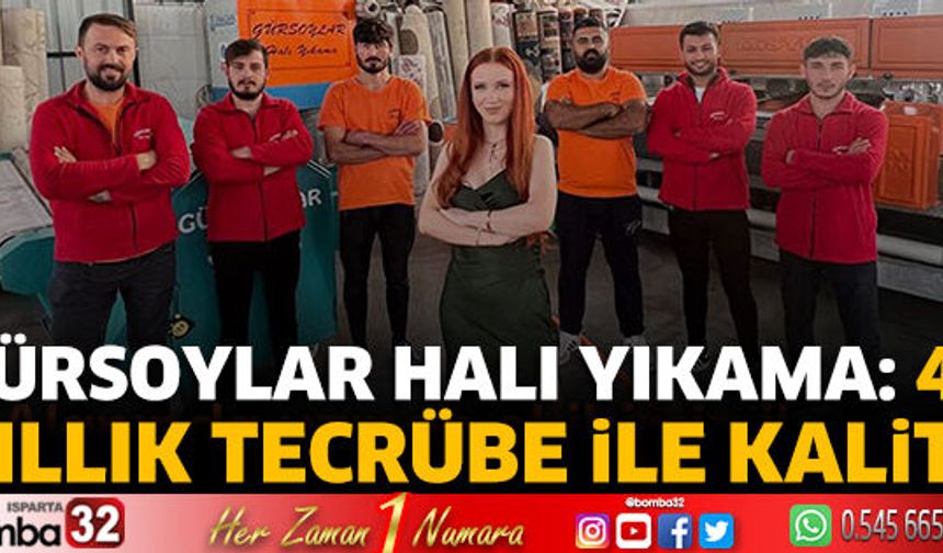 GÜRSOYLAR Halı Yıkama: 43 yıllık tecrübe ile kalite