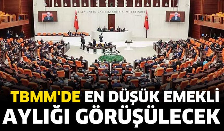 TBMM'de en düşük emekli aylığı görüşülecek
