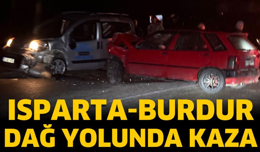 Isparta-Burdur Dağ Yolunda Kaza