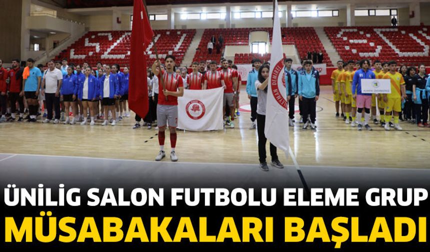 Ünilig Salon Futbolu Eleme Grup Müsabakaları Başladı