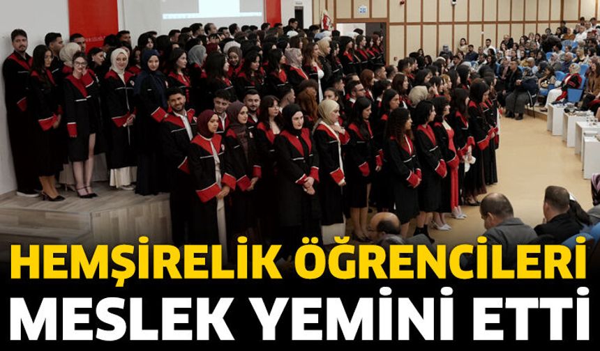 Hemşirelik Öğrencileri Meslek Yemini Etti