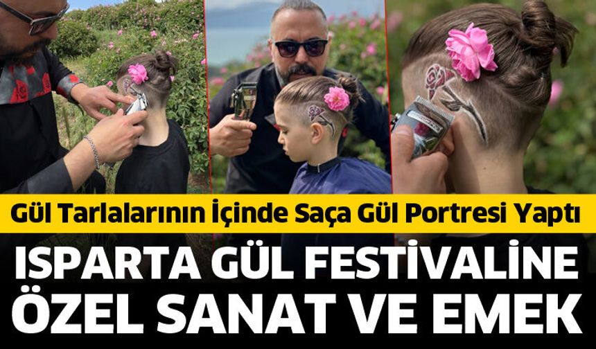 Isparta Gül Festivaline özel sanat ve emek