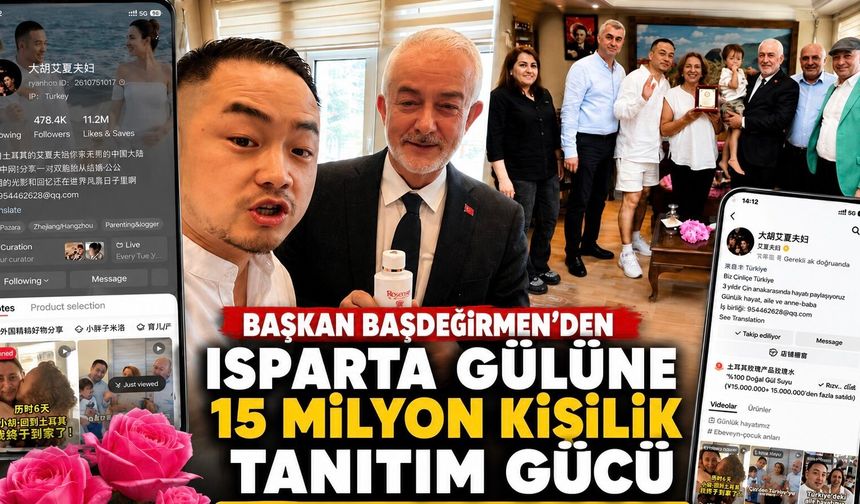 ÇİN’DE 15 MİLYON KİŞİ ISPARTA GÜLÜNÜ İZLEDİ
