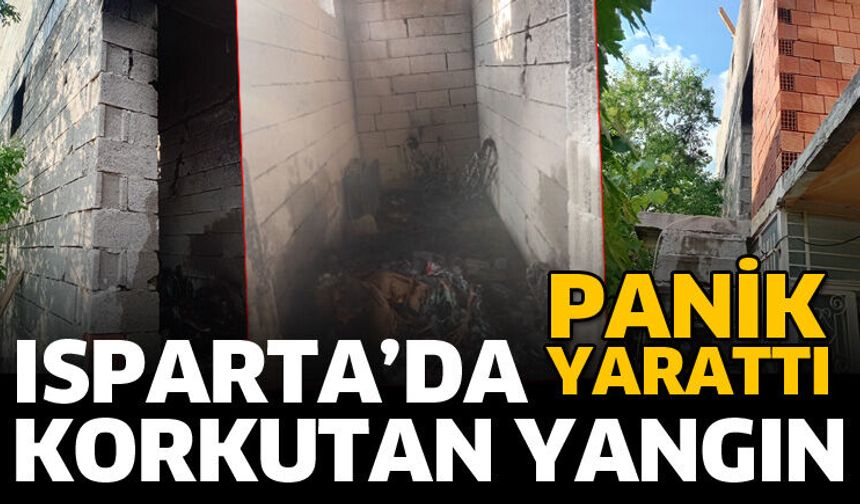 Isparta’da Çatı Yangını Korkuttu