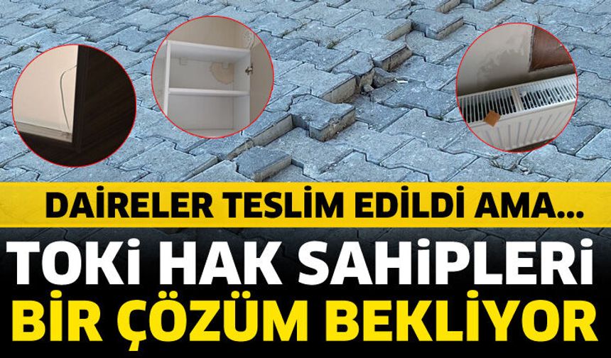 Isparta'da TOKİ hak sahipleri bir çözüm bekliyor
