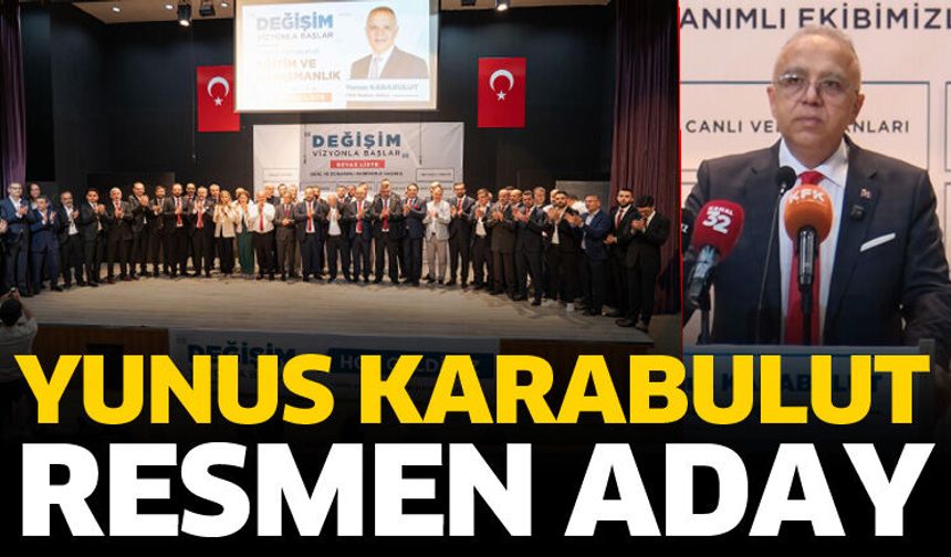 Yunus Karabulut ITSO Başkan Adaylığını açıkladı