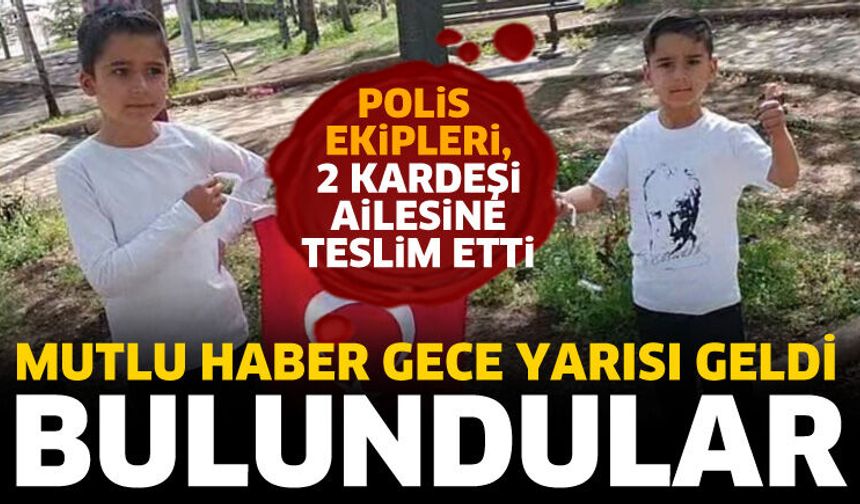 Isparta'da kayıp olan 2 kardeş bulundu
