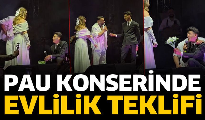 Isparta’da PAU konserinde evlilik teklifi