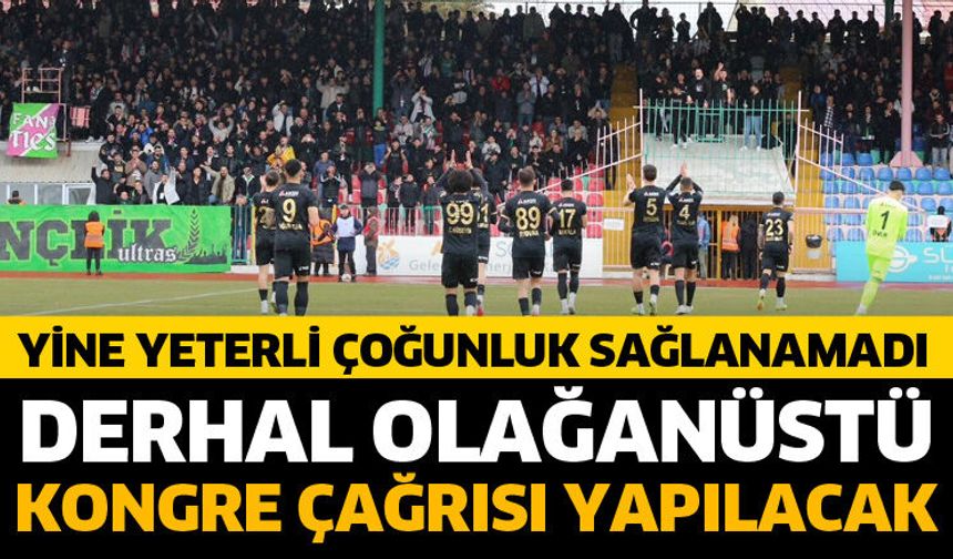Derhal olağanüstü kongre çağrısı