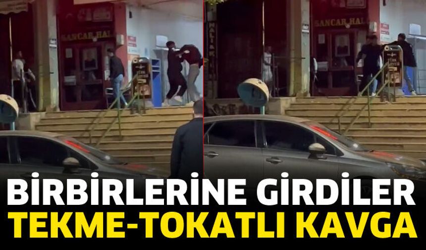 Isparta'da tekme tokat kavga