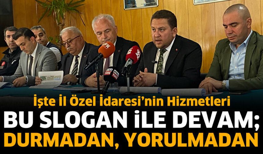 İl Özel İdaresi'nden yatırım hamlesi! Kamuoyu ile paylaşıldı