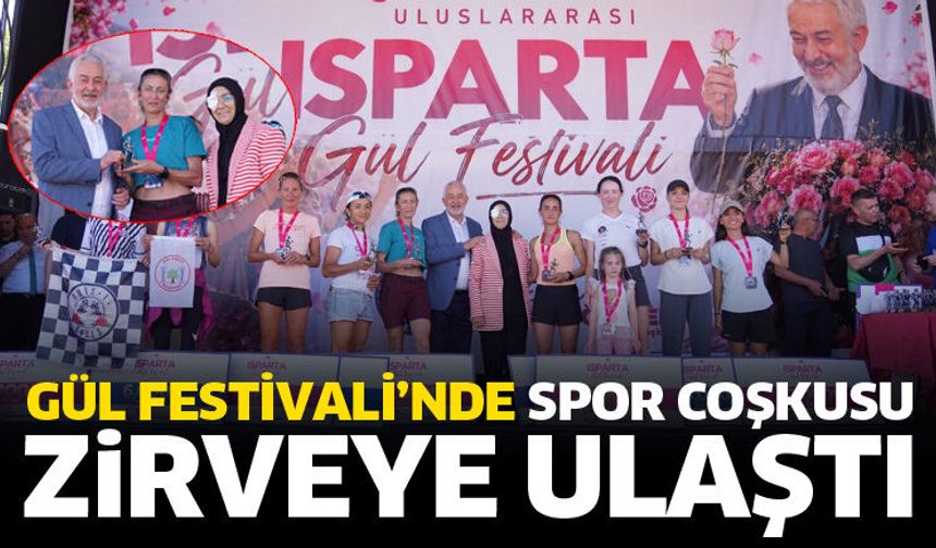 Uluslararası Gül Festivali’nde spor coşkusu zirveye ulaştı
