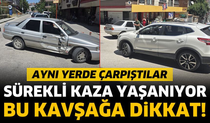 Sürücüler bu kavşağa dikkat!