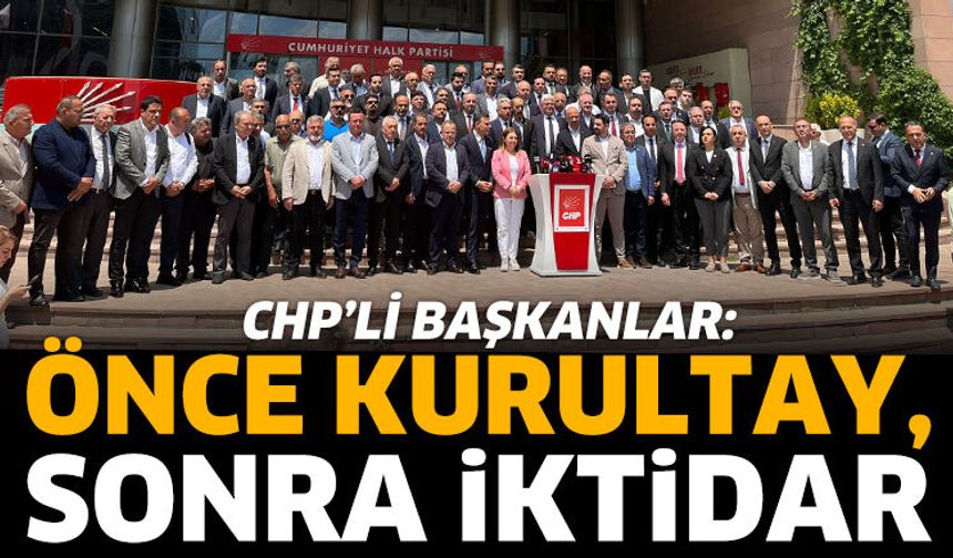 CHP’li 74 İl Başkanı Ve 6 İl Temsilcisinden Olağanüstü Kurultay Çağrısı