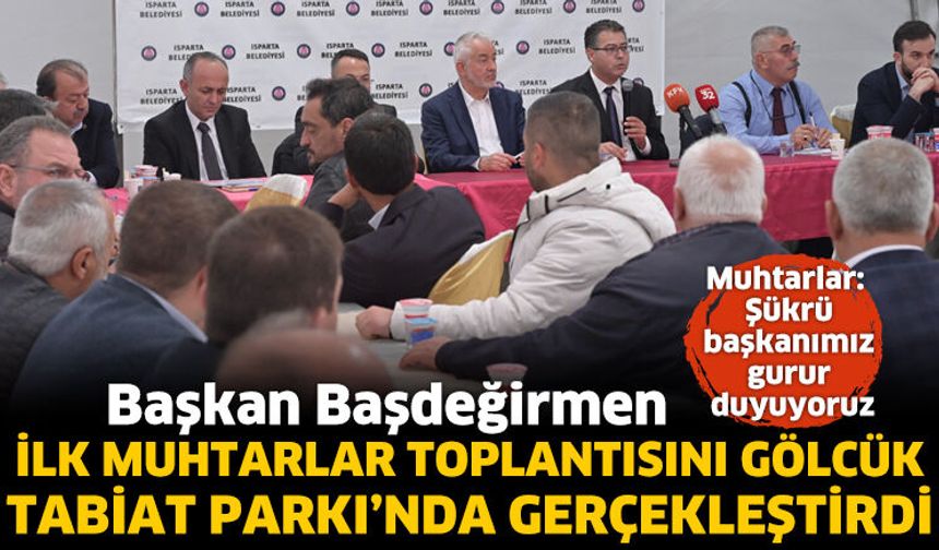 Başkan Başdeğirmen İlk Muhtarlar Toplantısını Gerçekleştirdi