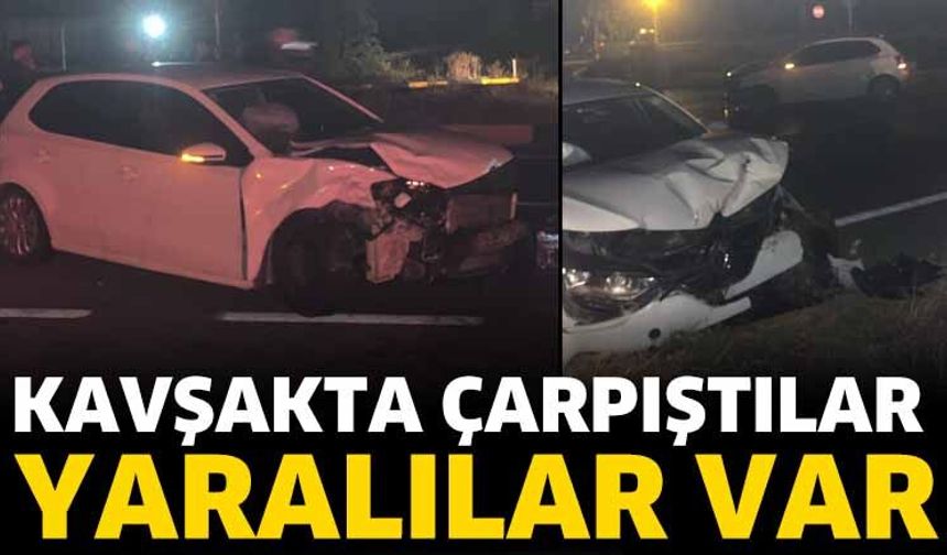 Kavşakta Çarpıştılar: Yaralılar Var